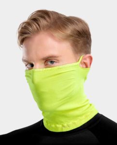 X1 – neck gaiter with ear loops breathable thin and quick-drying for summer lime