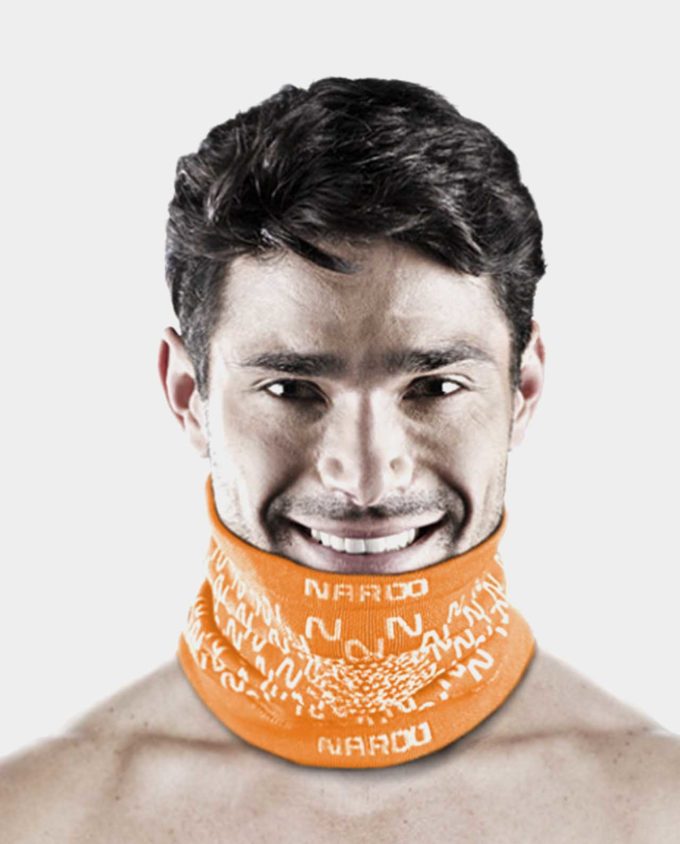 NAROO E9 - oranžová stylová sportovní maska ​​do chladného počasí s 99% UV ochranou