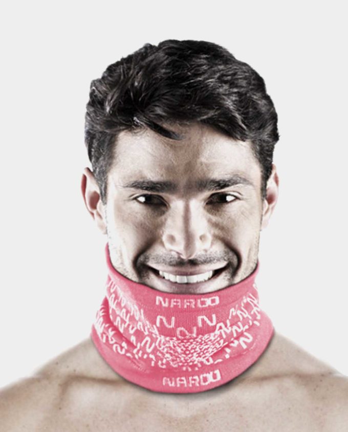 NAROO E9 - růžová stylová sportovní maska ​​do chladného počasí, tubulární s 99% UV ochranou