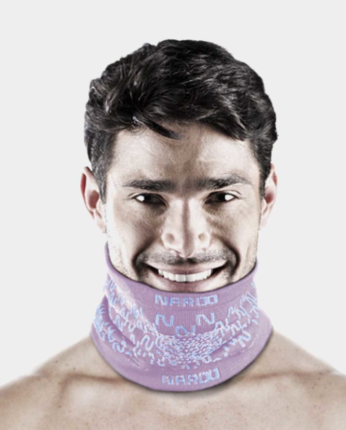 NAROO E9 - violeta stilīga aukstā laika sporta maska ​​cauruļveida ar 99% UV aizsardzību