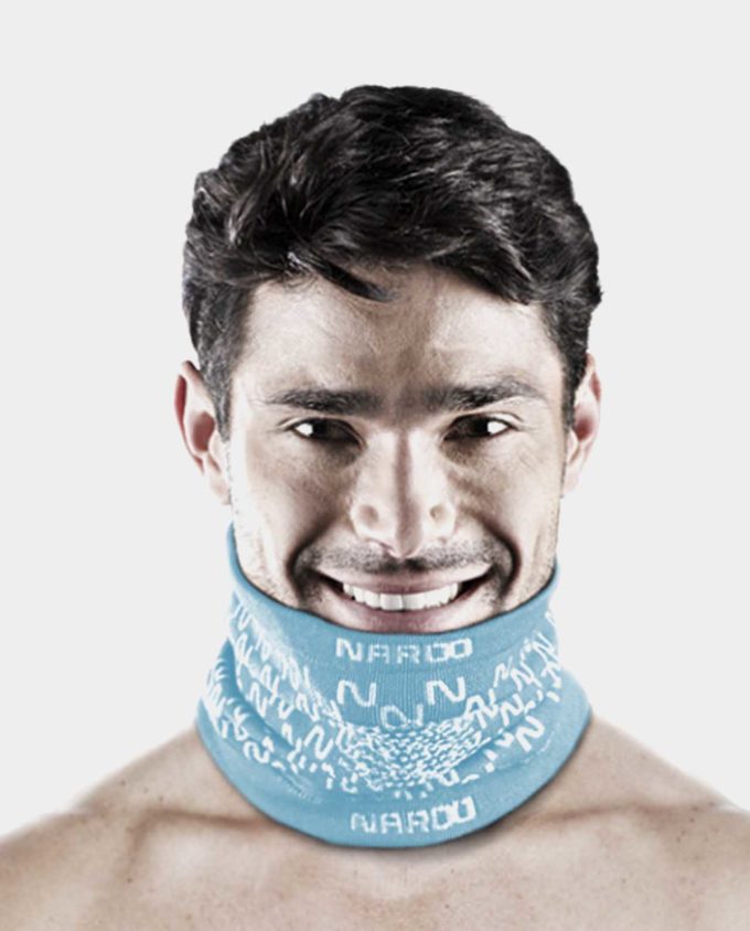NAROO E9 - nežno-bež elegantna športna maska ​​za hladno vreme cevasta z 99% UV zaščito