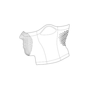 NAROO F5 - graphic for filtering sports mask for all weather, cycling, pollution, pollen, pollution