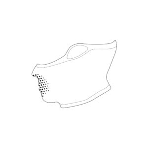 NAROO N1s - graphic of UV protection sports mask for running, cycling, working out in spring and summer