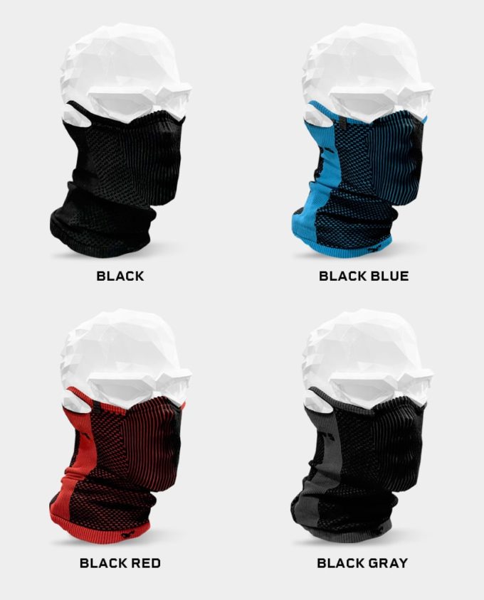 NAROO F5 - black, black gray, black blue, black red filtering sports mask for all weather, cycling, pollution, pollen, pollution 00-min