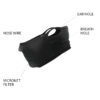 NAROO F5s - mask function graphic for filtering sports mask for all weather, cycling, pollution, pollen, pollution