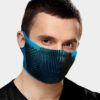 F5s Cool Face Shield short fit filtering sports mask for sport in hot weather black blue