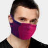 F5s Cool Face Shield short fit filtering sports mask for sport in hot weather navy pink