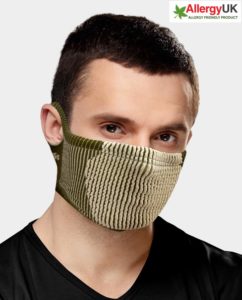 F5s Sports Pollen Mask Cool Face Shield short fit filtering sports mask for sport in hot weather olive beige
