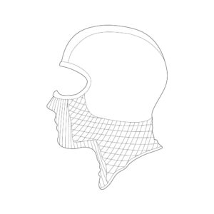 NAROO F9F - maschera grafica per maschera sportiva filtrante per il freddo, protezione UV, microrete, lavabile, per motociclismo, sci, snowboard in inverno-min
