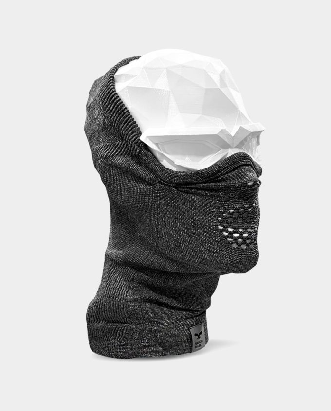 NAROO 1 N9H - masker olahraga cuaca dingin abu-abu dengan perlindungan UV untuk bersepeda, ski, snowboarding, lari, setengah balaclava-min