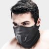 Futuristic Windproof Sports Neck Gaiter Antifog Mask NAROO T-BONE5+ - Black anti-fog sports mask for skiing and snowboarding in the snow and winter