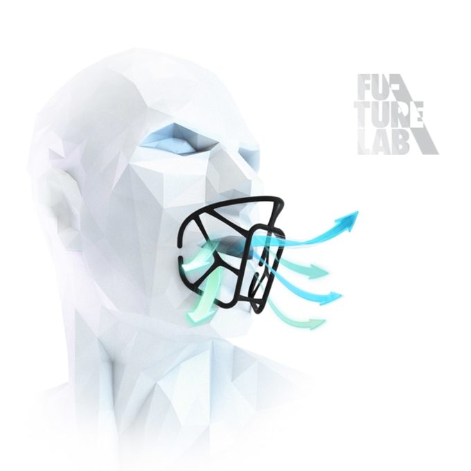 NAROO T-BONE5 + - ex-bone infografika pro anti-mlhovou sportovní masku pro lyžování a snowboarding na sněhu a v zimě