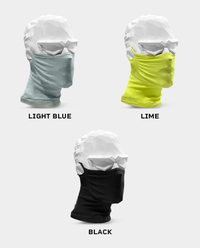 NAROO X1 - Black Blue Light Blue Mint Mască de sport pentru vreme caldă pentru protecție UV primăvara și vara11 min