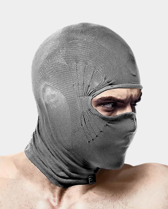NAROO X3f - siva športna maska ​​za smučanje in deskanje na snegu v zimskem času