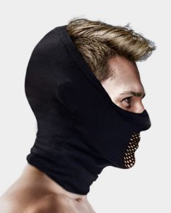 NAROO-X5H-ski mask black-sports-mask-for-all-weather-usage-UV-protection-mesh-fabric-quick-dry-min