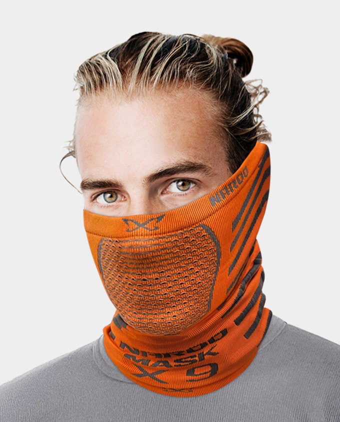 NAROO-X9-orange---sports-mask-for-winter-cold-weather-wind-break-dust-block-compression-fabric-moisture-wicking-min copy-min