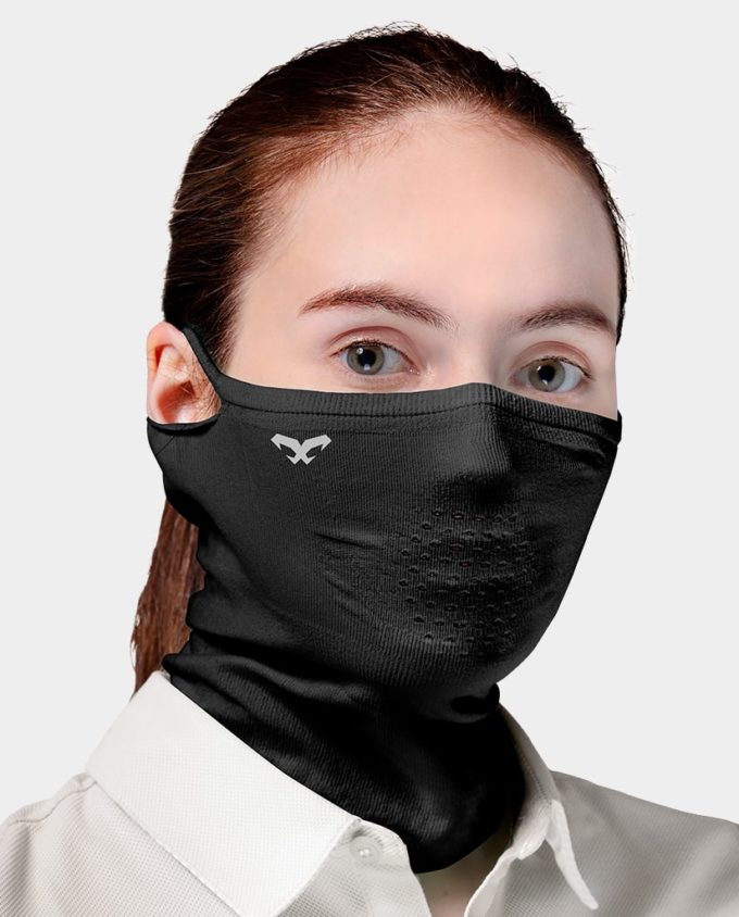 N1 - Extra Breathable Ultra Thin Summer Neck Gaiter with Holes black