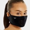 N1S Sports Absolute Breathable Face Shield with Holes black