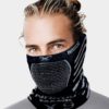 X9 Reversible Breathable Winter Neck Warmer for skiing and snowboarding gray