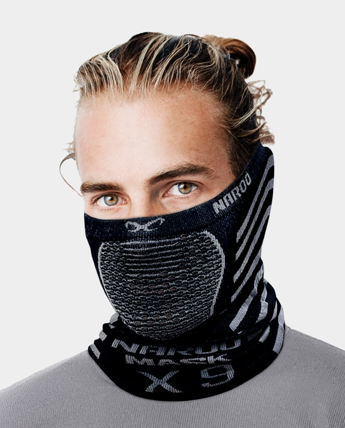 Winter Soft Fleece Neck Gaiter Warmer Drawstring Windproof Mask for Cold Weather 