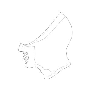 NAROO X5H - infographie pour masque de sport pour une utilisation par tous les temps, protection UV, tissu en maille, séchage rapide