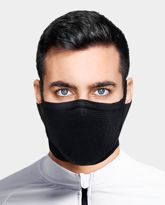 X5s Cover-up Reversible sports face shield for cycling and running black
