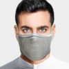 X5s Cover-up Reversible sports face shield for cycling and running light gray