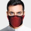 X5s Cover-up Reversible sports face shield for cycling and running red