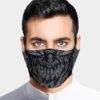 X5s Cover-up Reversible sports face shield for cycling and running skull
