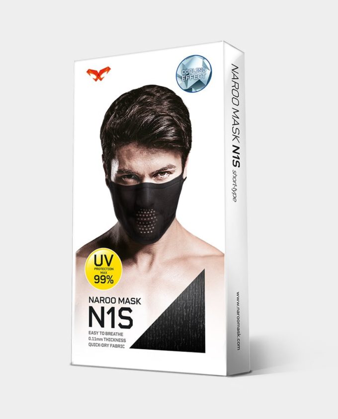 Escudo facial respirável absoluto N1S Sports com furos