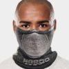 x5-NAROO X5 -black gray sports mask for UV protection, all-weather, mesh fabric, quick-dry fabric, and ear loops