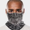 x5-NAROO X5 - skull sports mask for UV protection, all-weather, mesh fabric, quick-dry fabric, and ear loops