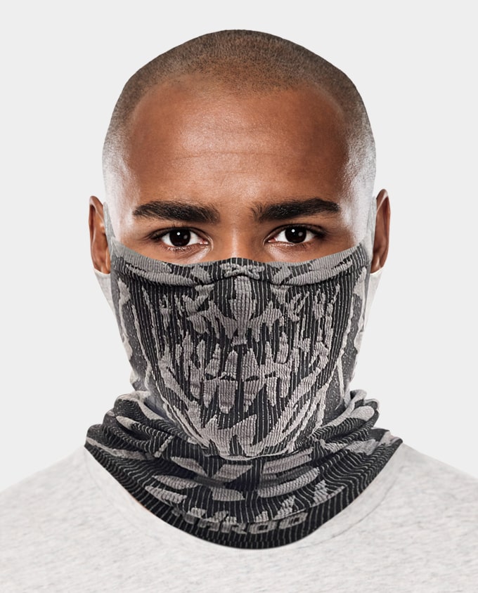 x5-NAROO X5 - skull sports mask for UV protection, all-weather, mesh fabric, quick-dry fabric, and ear loops