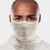 x5-NAROO X5 - white sports mask for UV protection, all-weather, mesh fabric, quick-dry fabric, and ear loops