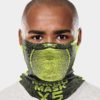 x5-NAROO X5 - neck gaiter with ear loops grey-green sports mask for UV protection, all-weather, mesh fabric, quick-dry fabric, and ear loops.jpg