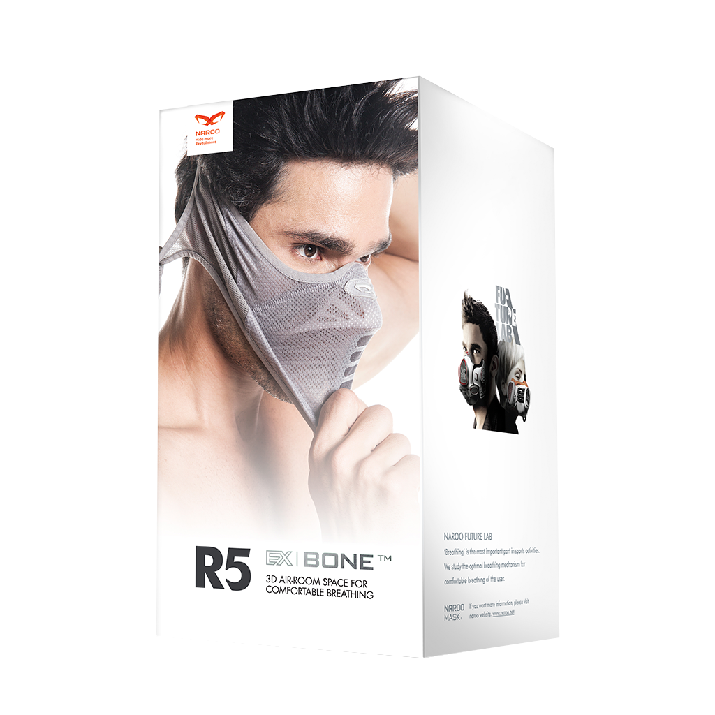 NAROO R5 - anti-fog sports mask for all weather use,