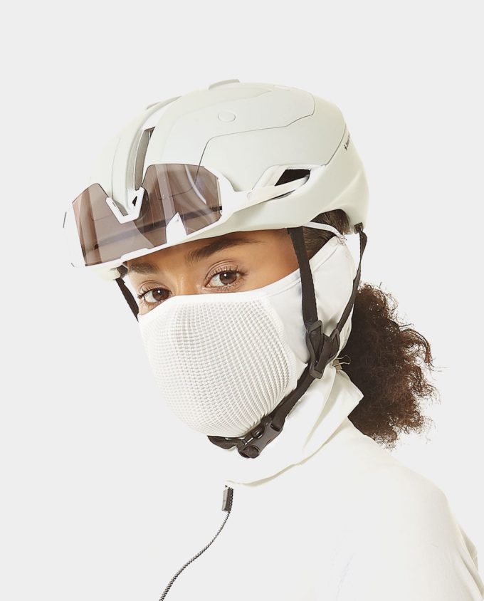 NAROO N0 - white UV protection sports mask for cycling in the summer and spring