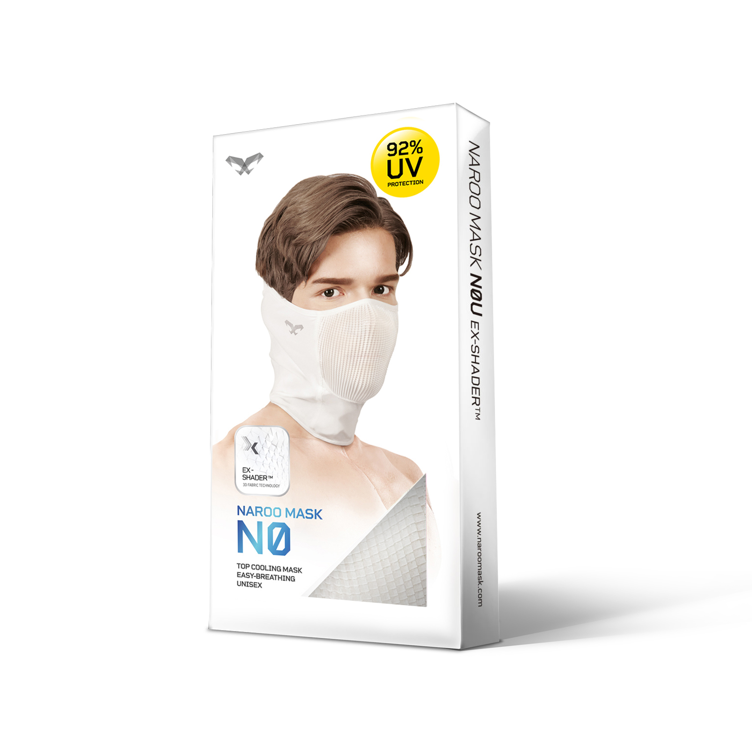 NAROO N0 - balíček pre UV ochrannú športovú masku na behanie, bicyklovanie, rybolov v lete a na jar