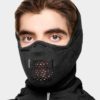 Neck Warmer Gaiter Balaclava for Skiing & Snowboarding -NAROO Z5H - Black anti-fog sports mask for skiing and snowboarding in the snow and winter