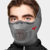 Neck Warmer Gaiter Balaclava for Skiing & Snowboarding -NAROO Z5H - Black anti-fog sports mask for skiing and snowboarding in the snow and winter Sleet