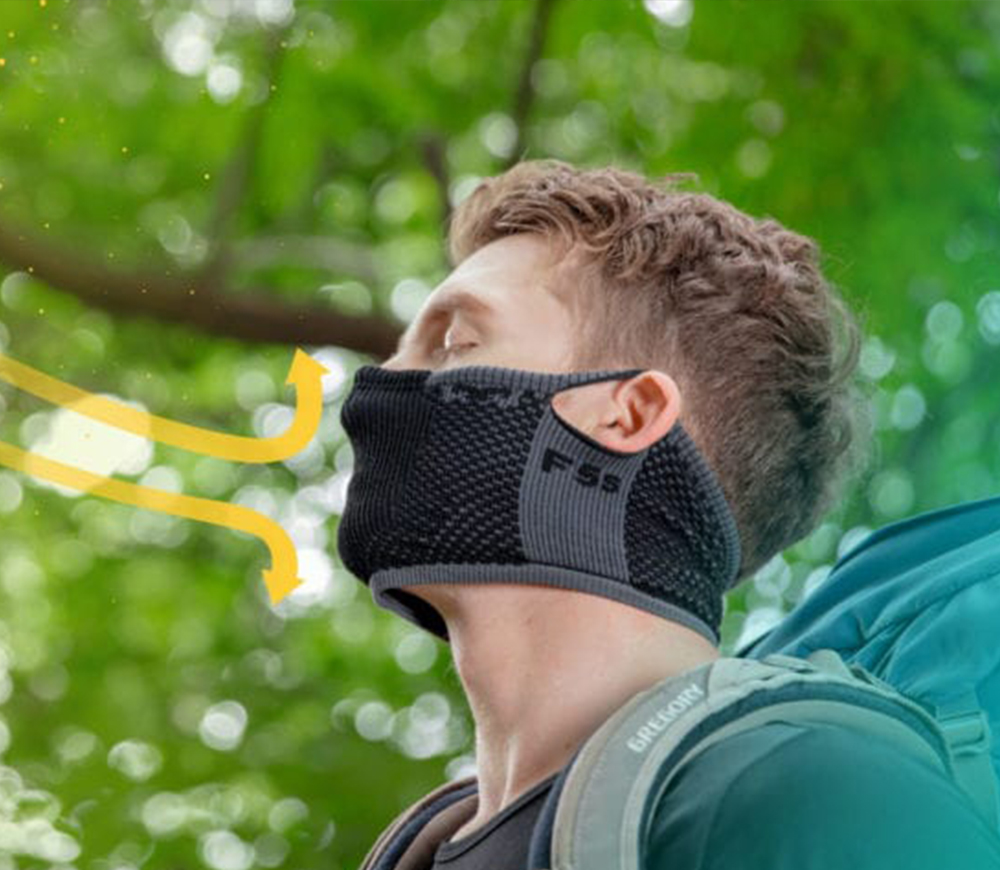 NAROO F5S- filtering sports mask for hiking in summer and spring pollen v2