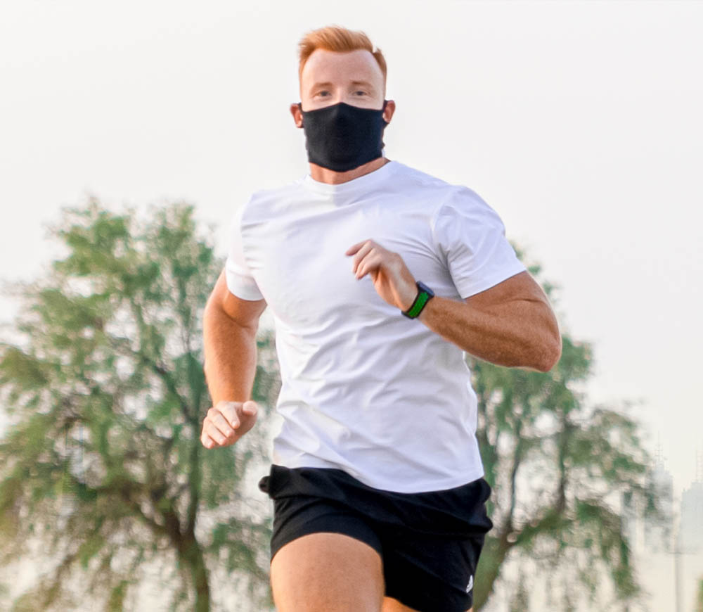 NAROO F5S -Sports Mask for Running for all-weathers with Pollen, Pollution, UV-Protection Portuguese