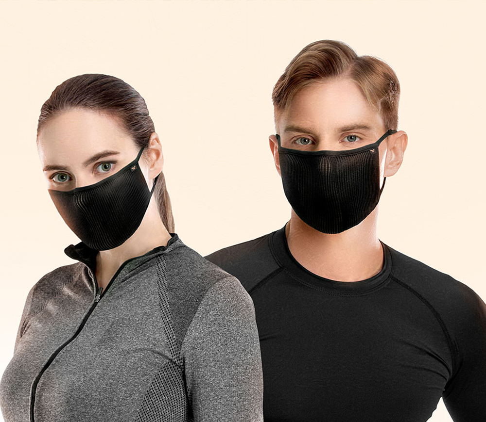 NAROO FU+Copper - Sports Mask for Cycling in Pollen, pollution, male and female model
