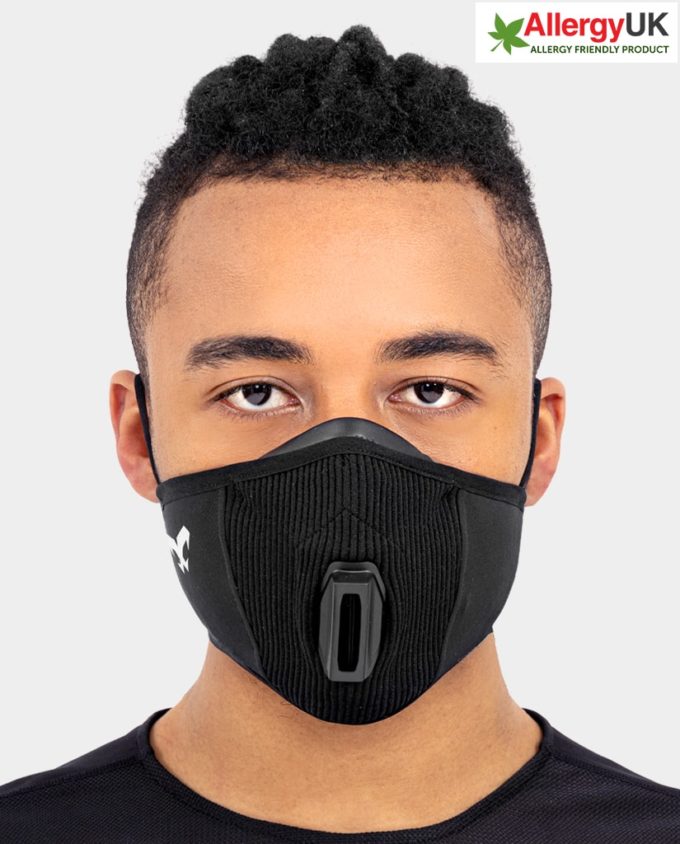 masker wajah untuk alergi Breathable Filtering Sports Face Mask dengan 3D Air-Room & Exhalation Valve - NAROO FZ1 (10)