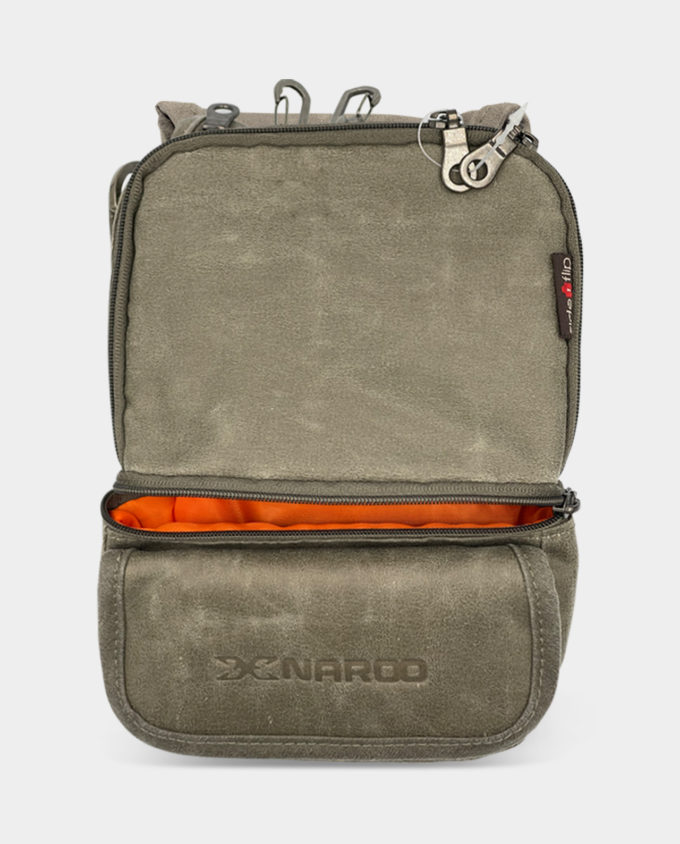 NAROO Sideflip - viacvrecková kožená kabelka do pása Hip Bag City Pouch