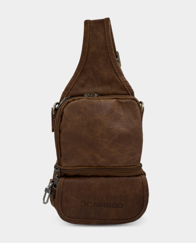 NAROO Sideflip - viacvrecková kožená kabelka do pása Hip Bag City Pouch
