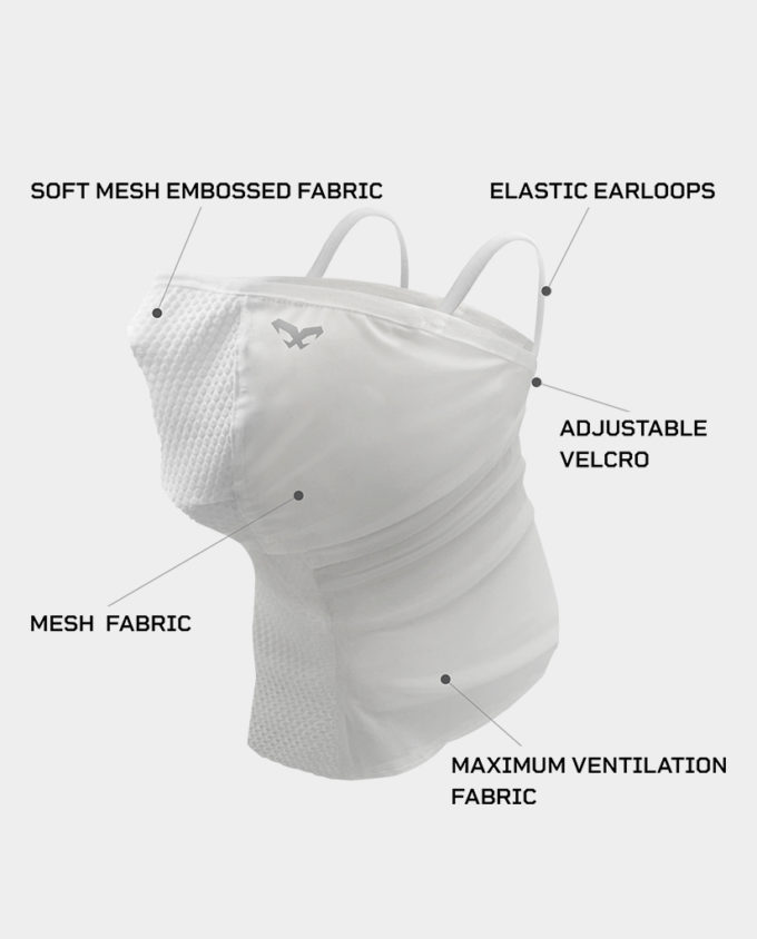 NAROO N2 - Super Light Cooling Neck Gaiter with Earloops and Superior Ventilation (8)