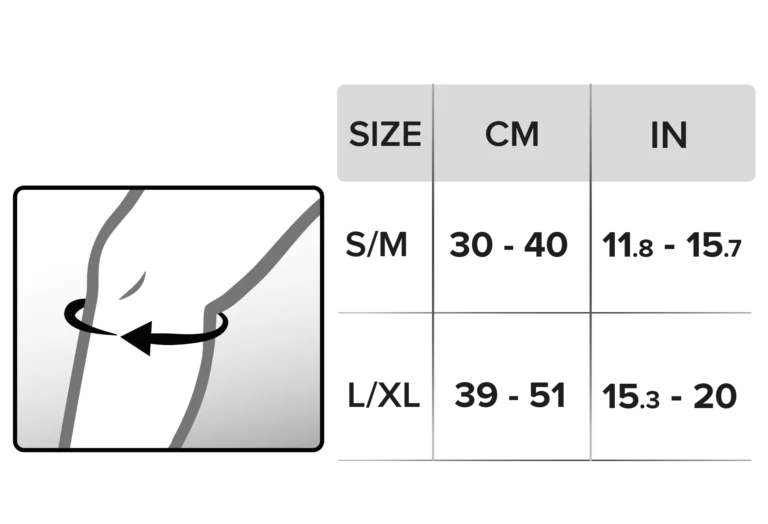 SnugGrab™ SK1 - Cinghia di supporto per ginocchio in silicone | NAROO Maschere sportive
